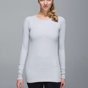 Lululemon Restless Pullover silver blue
